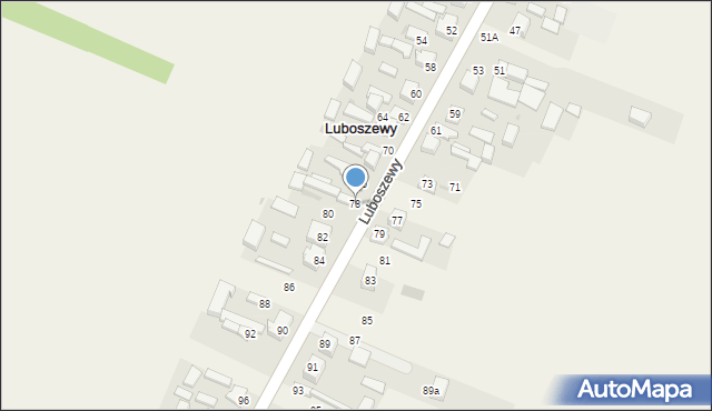 Luboszewy, Luboszewy, 78, mapa Luboszewy