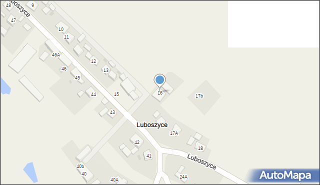 Luboszyce, Luboszyce, 16, mapa Luboszyce