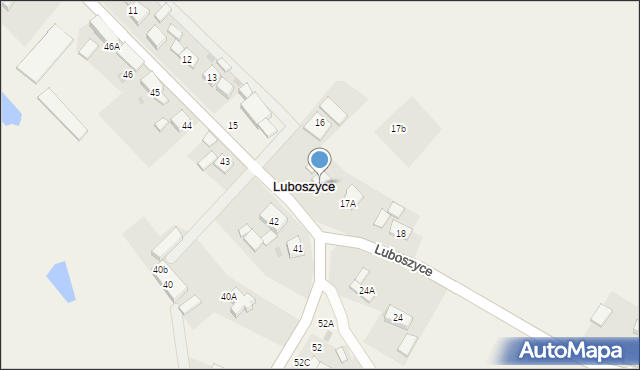 Luboszyce, Luboszyce, 17, mapa Luboszyce