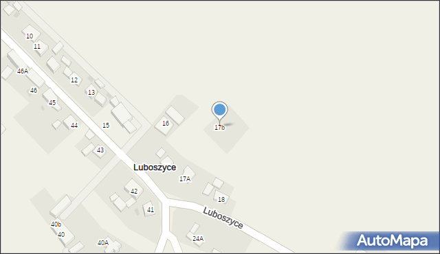 Luboszyce, Luboszyce, 17b, mapa Luboszyce