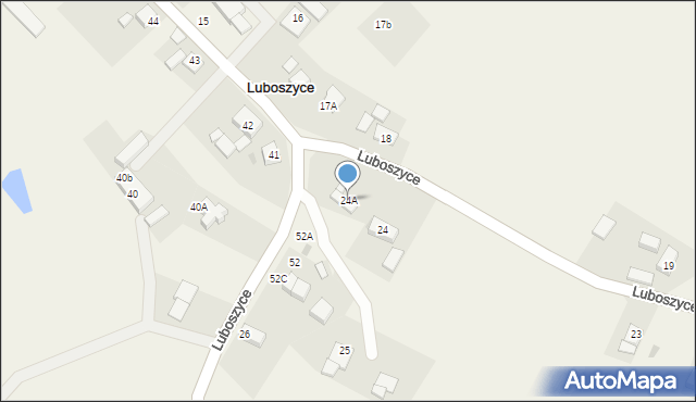 Luboszyce, Luboszyce, 24A, mapa Luboszyce