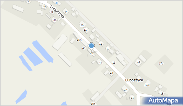 Luboszyce, Luboszyce, 45, mapa Luboszyce