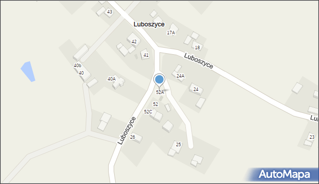 Luboszyce, Luboszyce, 52A, mapa Luboszyce