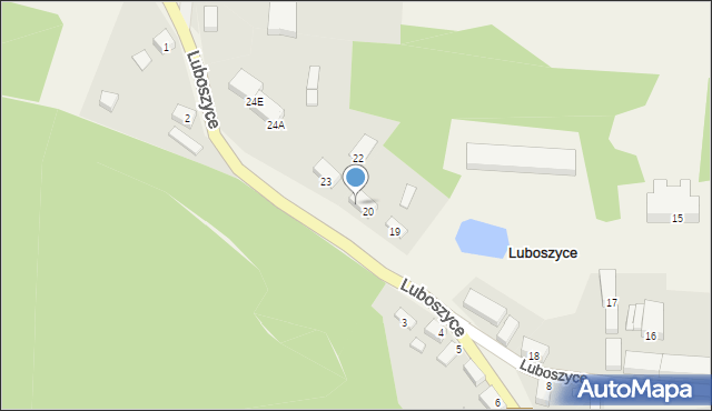 Luboszyce, Luboszyce, 21, mapa Luboszyce