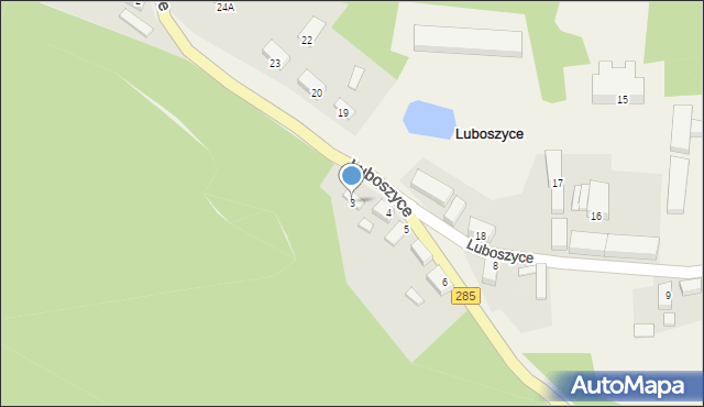 Luboszyce, Luboszyce, 3, mapa Luboszyce