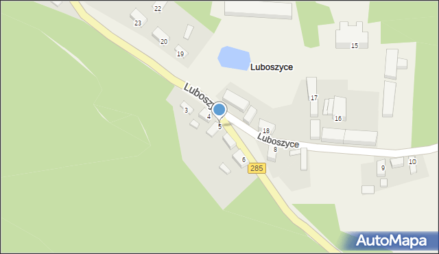 Luboszyce, Luboszyce, 5, mapa Luboszyce