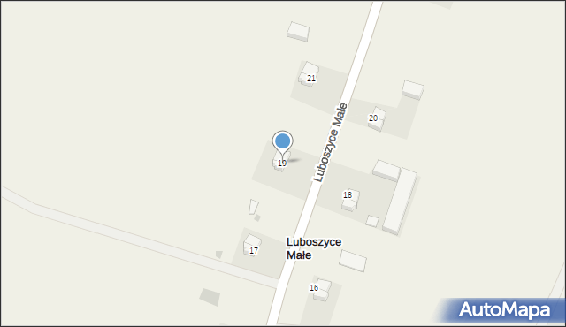 Luboszyce Małe, Luboszyce Małe, 19, mapa Luboszyce Małe