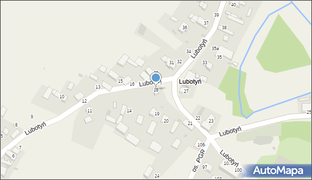 Lubotyń, Lubotyń, 18, mapa Lubotyń