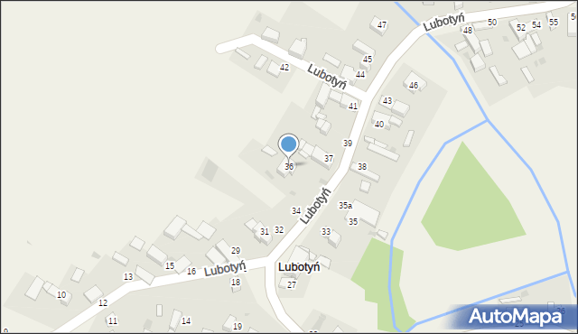 Lubotyń, Lubotyń, 36, mapa Lubotyń