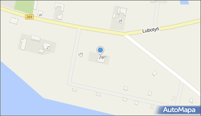 Lubotyń, Lubotyń, 17D, mapa Lubotyń