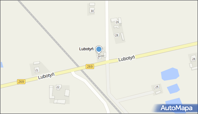 Lubotyń, Lubotyń, 27, mapa Lubotyń