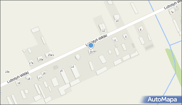 Lubotyń-Włóki, Lubotyń-Włóki, 13, mapa Lubotyń-Włóki