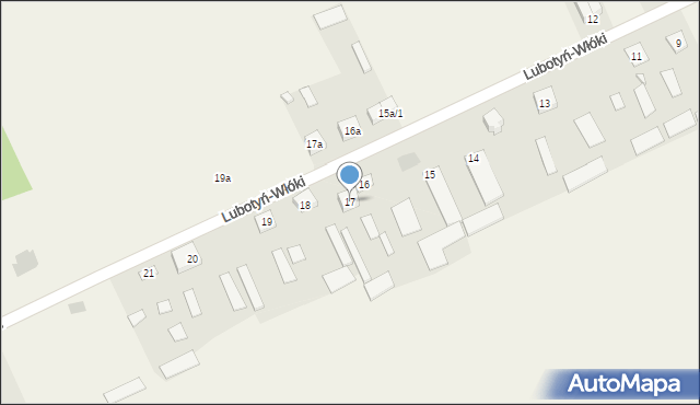 Lubotyń-Włóki, Lubotyń-Włóki, 17, mapa Lubotyń-Włóki