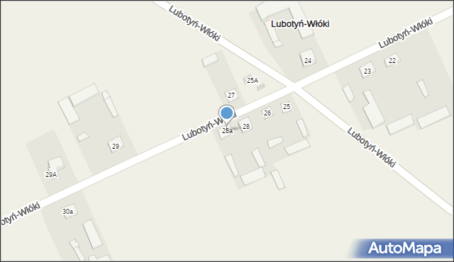 Lubotyń-Włóki, Lubotyń-Włóki, 28a, mapa Lubotyń-Włóki
