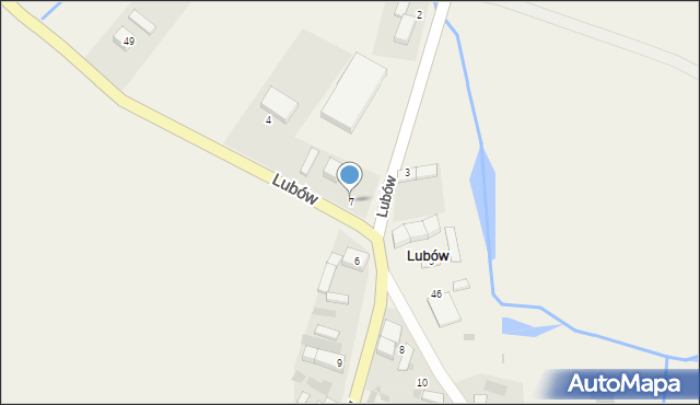 Lubów, Lubów, 7, mapa Lubów