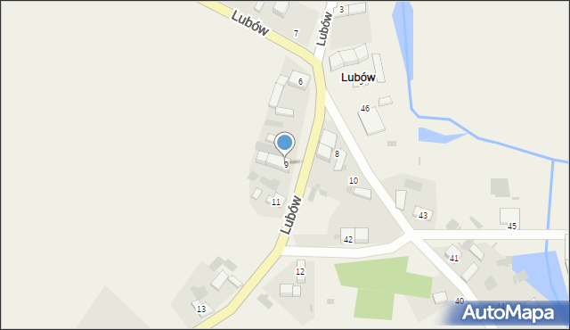 Lubów, Lubów, 9, mapa Lubów