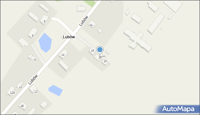 Lubów, Lubów, 19, mapa Lubów