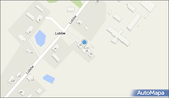 Lubów, Lubów, 19A, mapa Lubów