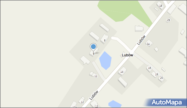 Lubów, Lubów, 9, mapa Lubów