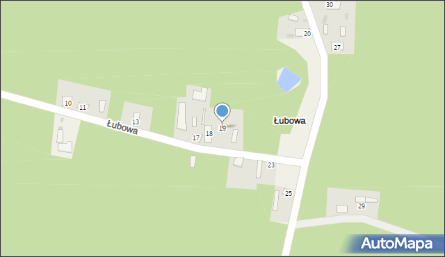 Łubowa, Łubowa, 19, mapa Łubowa