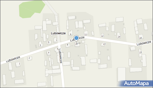 Lubowicze, Lubowicze, 10, mapa Lubowicze