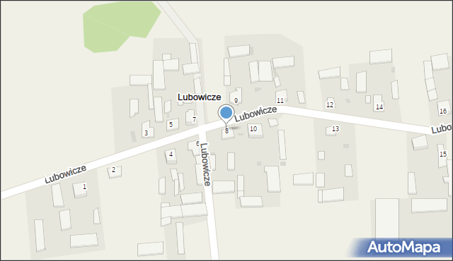 Lubowicze, Lubowicze, 8, mapa Lubowicze