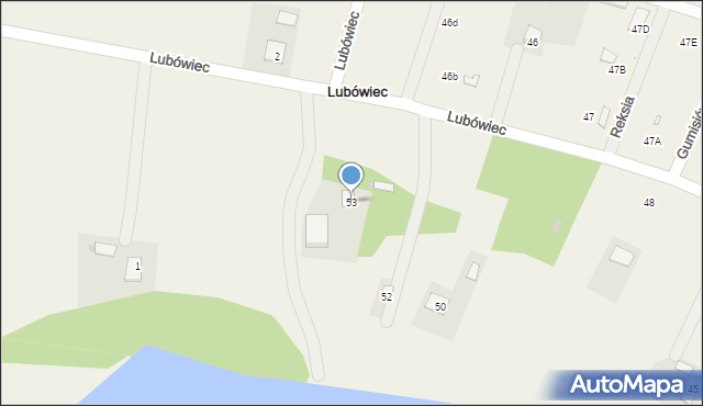 Lubówiec, Lubówiec, 53, mapa Lubówiec