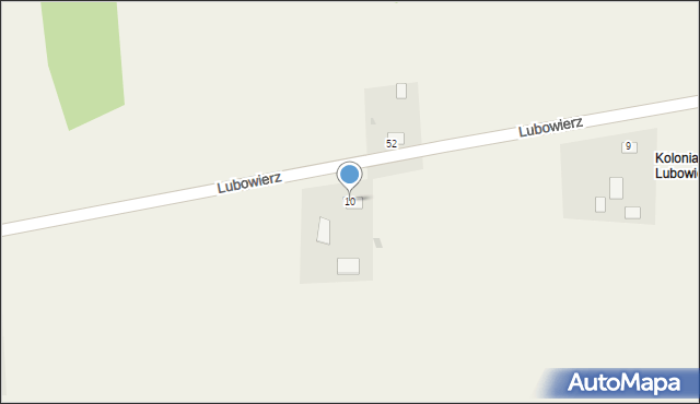 Lubowierz, Lubowierz, 10, mapa Lubowierz