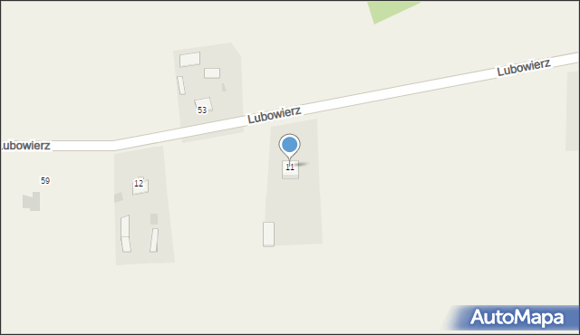 Lubowierz, Lubowierz, 11, mapa Lubowierz