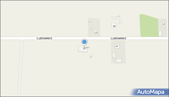 Lubowierz, Lubowierz, 16, mapa Lubowierz