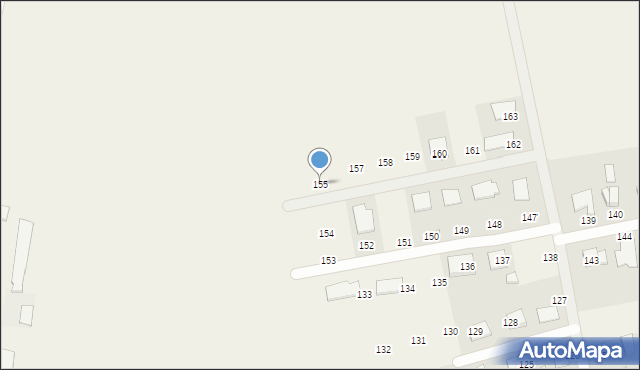 Łubowo, Łubowo, 155, mapa Łubowo