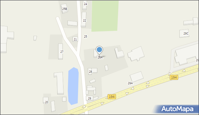Łubowo, Łubowo, 28A, mapa Łubowo