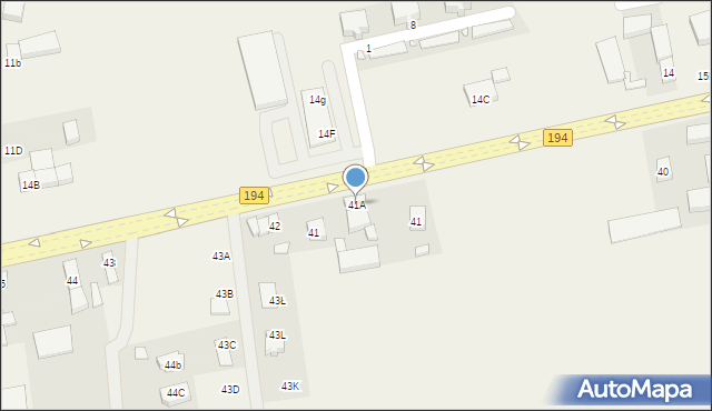 Łubowo, Łubowo, 41A, mapa Łubowo