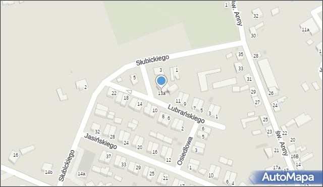 Lubraniec, Lubrańskiego Jana, bp., 13a, mapa Lubraniec