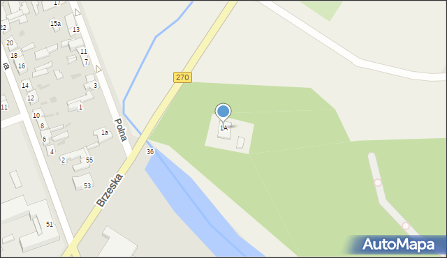 Lubraniec-Parcele, Lubraniec-Parcele, 1A, mapa Lubraniec-Parcele