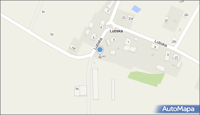 Lubska, Lubska, 6a, mapa Lubska