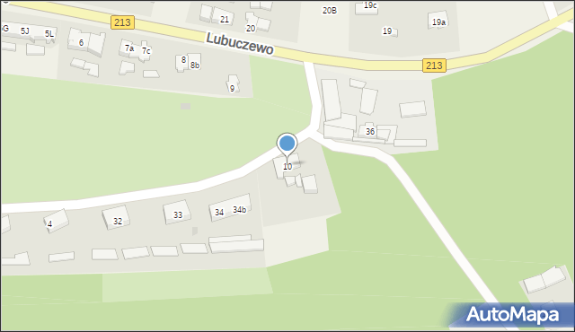 Lubuczewo, Lubuczewo, 10, mapa Lubuczewo