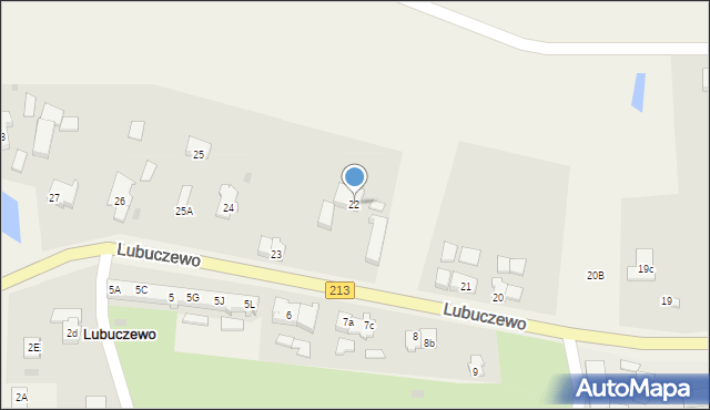 Lubuczewo, Lubuczewo, 22, mapa Lubuczewo