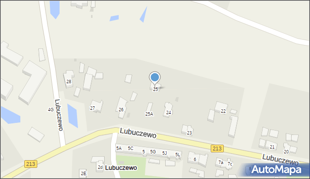 Lubuczewo, Lubuczewo, 25, mapa Lubuczewo