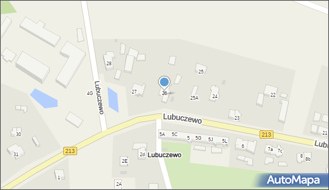 Lubuczewo, Lubuczewo, 26a, mapa Lubuczewo