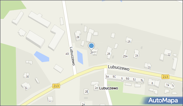 Lubuczewo, Lubuczewo, 27, mapa Lubuczewo