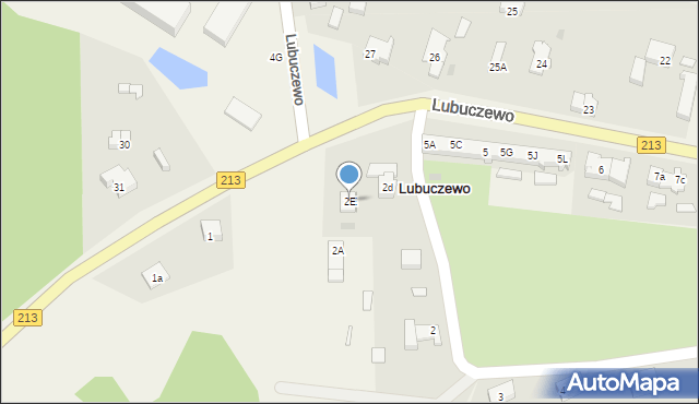 Lubuczewo, Lubuczewo, 2E, mapa Lubuczewo