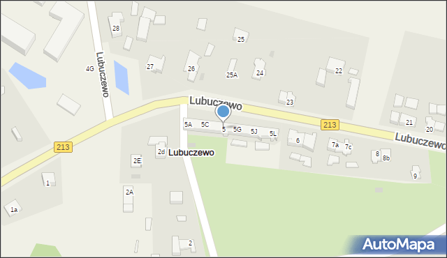 Lubuczewo, Lubuczewo, 5, mapa Lubuczewo