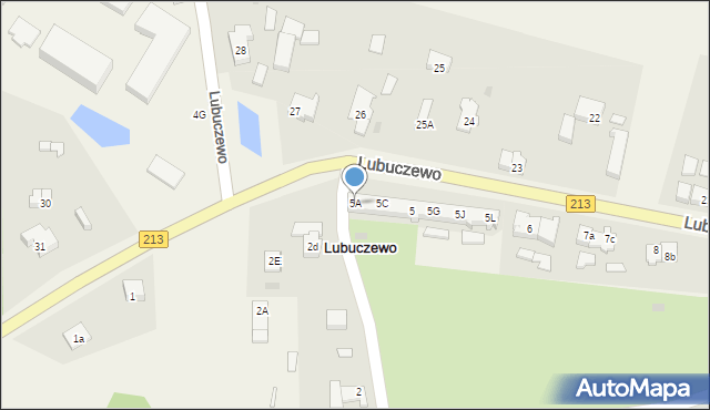 Lubuczewo, Lubuczewo, 5A, mapa Lubuczewo