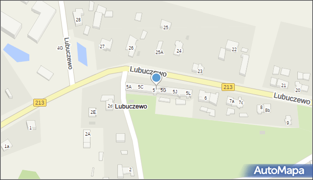 Lubuczewo, Lubuczewo, 5F, mapa Lubuczewo