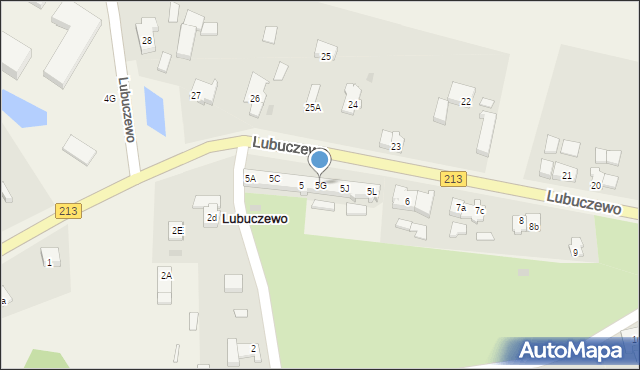 Lubuczewo, Lubuczewo, 5G, mapa Lubuczewo