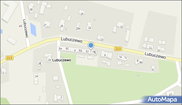 Lubuczewo, Lubuczewo, 5K, mapa Lubuczewo