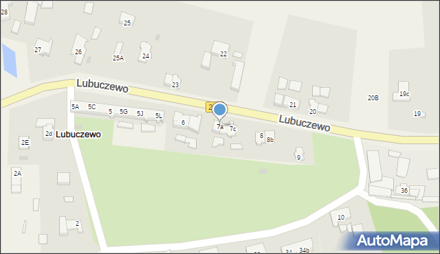Lubuczewo, Lubuczewo, 7a, mapa Lubuczewo
