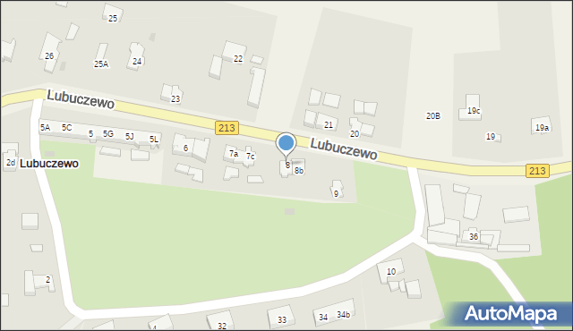 Lubuczewo, Lubuczewo, 8, mapa Lubuczewo