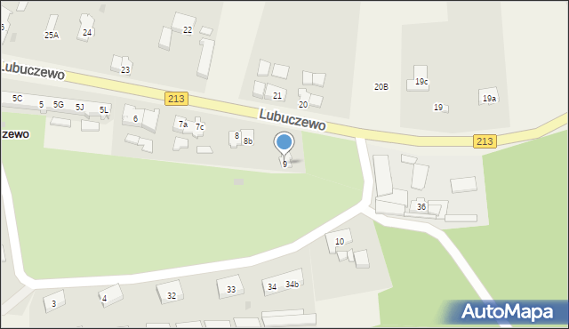 Lubuczewo, Lubuczewo, 9, mapa Lubuczewo